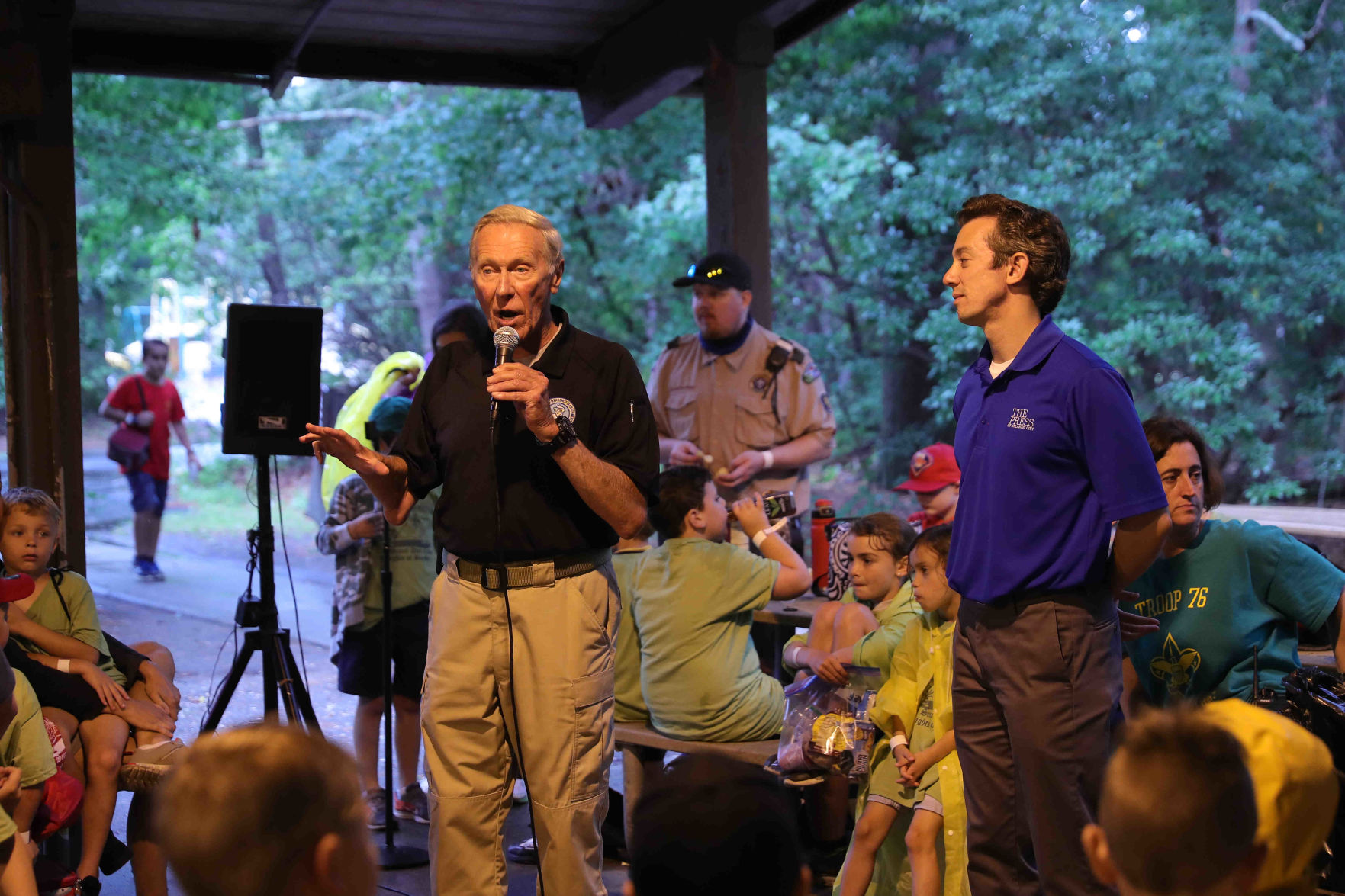 Joe Martucci conducted a safety and weather for Boy Scout troops